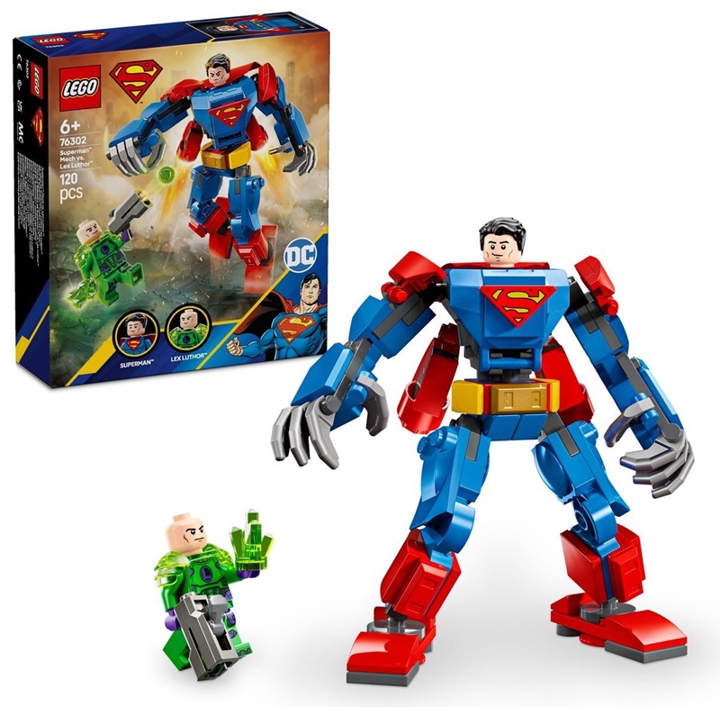 76302 lego dc universe super heroes mech di superman contro lex luthor ...